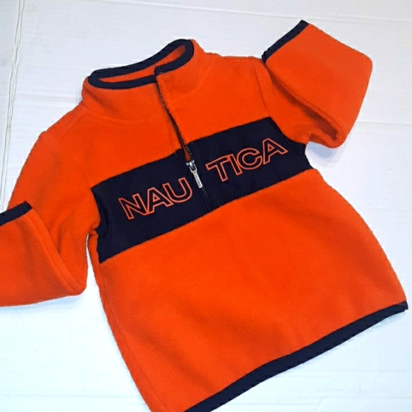 Like New☆NAUTICA☆Infant 6-9mo. Fleece Pullover Hoodie☆ - Picture 12 of 15